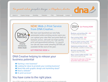 Tablet Screenshot of dnacreativeuk.com